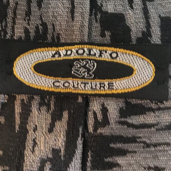 ADOLFO COUTURE SILK TIE - Picture 3 of 6